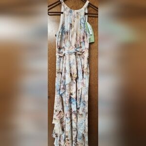 R & M Richards Pastel Floral Maxi Dress